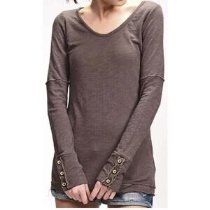 AMERICANABLE Top Shirt L‎ Distressed Grunge Skater Worn-in Streetwear Layering
